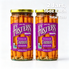 Foster's Original Pickled Carrot Sticks 16oz 2 Pack