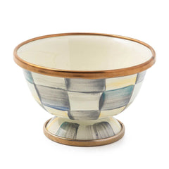 MacKenzie-Childs Sterling Check Little Sugar Bowl