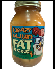 32oz Large Jar Cajun Jalapeño Spicy Pickled Eggs | Bold Cajun Spice Brined Hard Boiled Eggs Portable Spicy Savory Snack