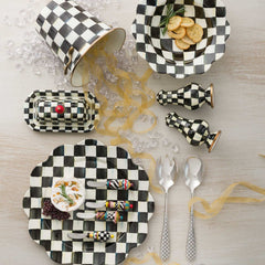 Courtly Check Enamel Butter Box by Mackenzie-Childs