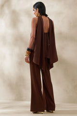 Seloria | Brown Wide-Leg Trouser