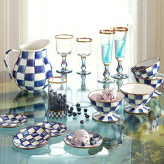 MacKenzie-Childs Royal Check Ice Cream Dish