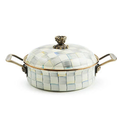 MacKenzie-Childs Sterling Check Cookware 3 Qt. Casserole