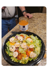 Cajun Spicy Pickled Shrimp 12oz Jar | Tangy Marinated Mississippi Gulf Shrimp Ready-to-Eat Seafood Snack