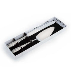 MacKenzie-Childs Check Cake Serving Set
