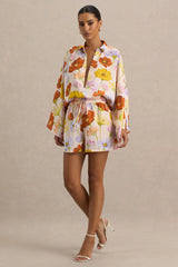 Sovran | Bright Floral Print Shorts