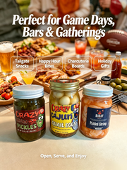 Cajun Spicy Pickled 3-Jar Bundle (Shrimp / Quail Eggs / Spicy Pickles)