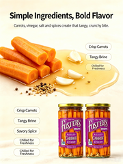 Foster's Original Pickled Carrot Sticks 16oz 2 Pack