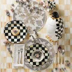 Courtly Check Enamel Ice Cream Dish