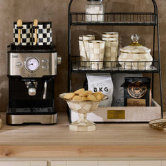 Mocha Check Small Compote by MacKenzie-Childs